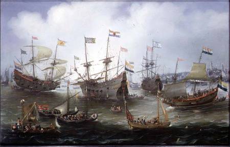The Return to Amsterdam of the Fleet of the Dutch East India Company in 1599 from Andries van Eertvelt