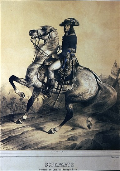 Napoleon Bonaparte as General and Supreme Commander of the Italian army from Ange-Louis (Janet-Lange) Janet