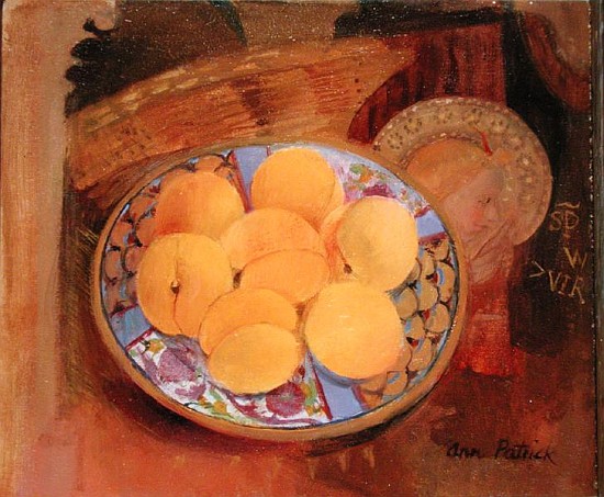 Nectarines and Angel, 1999 (oil on board)  from Ann  Patrick