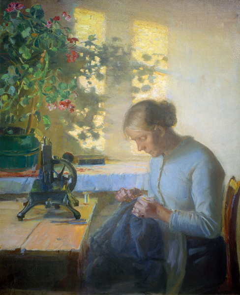 Nähende Fischerstochter from Anna Ancher