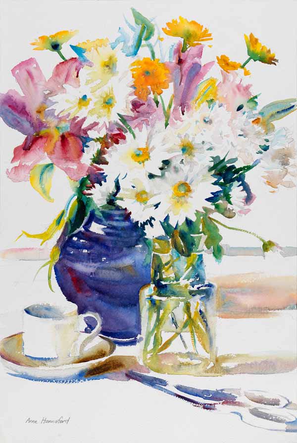 Daisies and Lillies from Anne Hannaford 