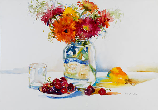 Still Life with Cherries from Anne Hannaford 