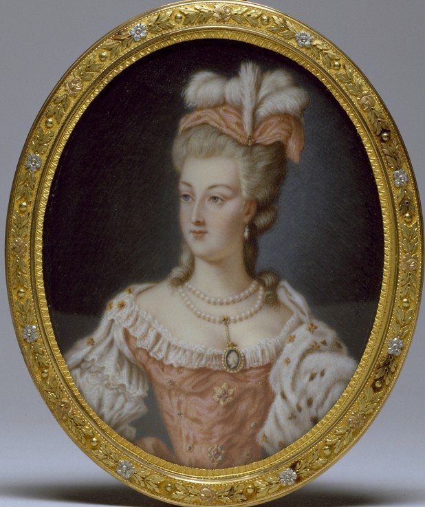 Portrait of Queen Marie Antoinette of France (1755-1793) from Anne Vallayer-Coster