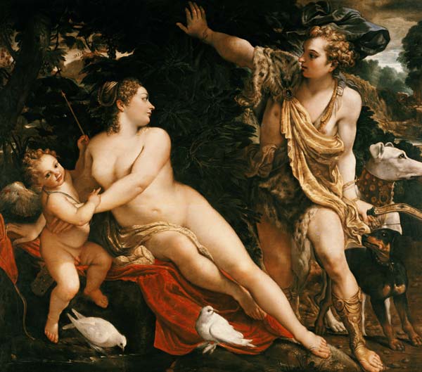 Adonis findet Venus. from Annibale Carracci
