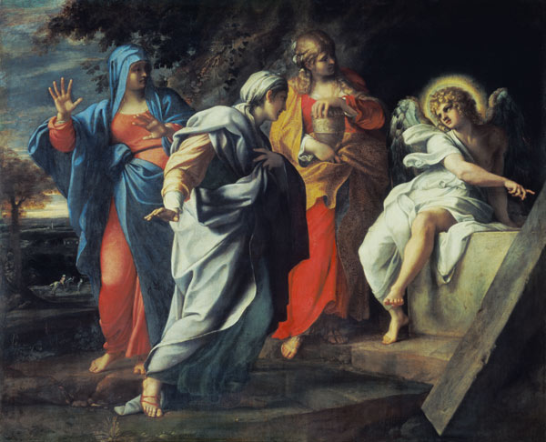 Die heiligen Frauen am Grabe Jesu. from Annibale Carracci