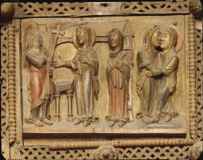Kapitoltüre, Verkündigung an Maria und Heimsuchung from Anonym Romanisch