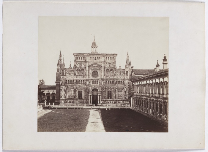 Die Kartause von Pavia: Blick auf die Hauptfassade from Anonym