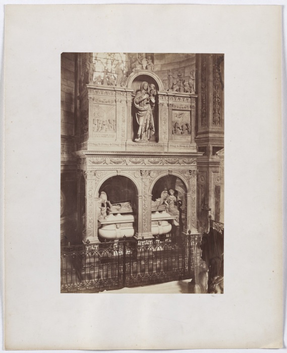 In der Kartause von Pavia: Blick auf ein Grabmal in der Kirche from Anonym