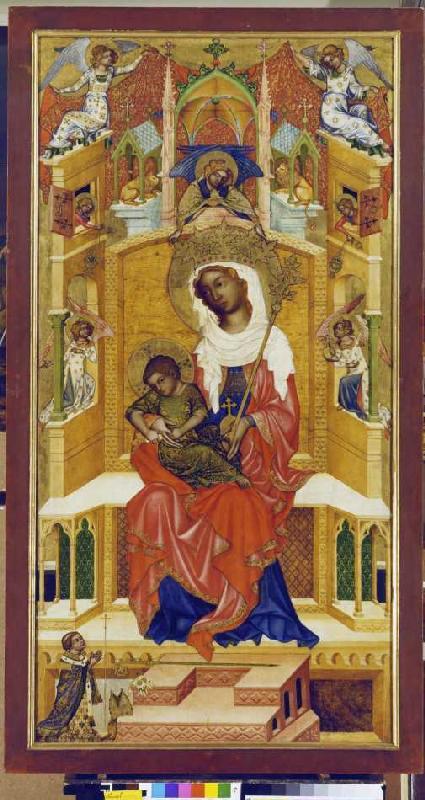 Thronende Maria mit dem Kinde (sog Glatzer Madonna) from Anonym (Böhmisch)