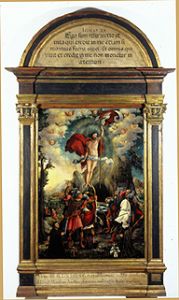 Auferstehung Christi Epitaph des Maciej Przybyla und seiner Frau geb. Kindler from Anonym (Breslauer Maler)