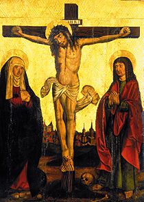 Kreuzigung Christi (aus der Kirche in Krosno) from Anonym (Maler aus Kleinpolen)