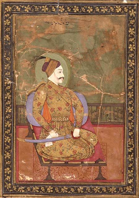58.20/25A Portrait of Sultan Abdullah Qutb Shah seated, (1626-72), Golconda, Deccani School from Anonymous