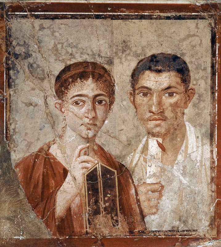 Portrait of a Couple, thought to be Paquio Proculo and his wife, from the House of Paquio Proculo,Po from Anonymous