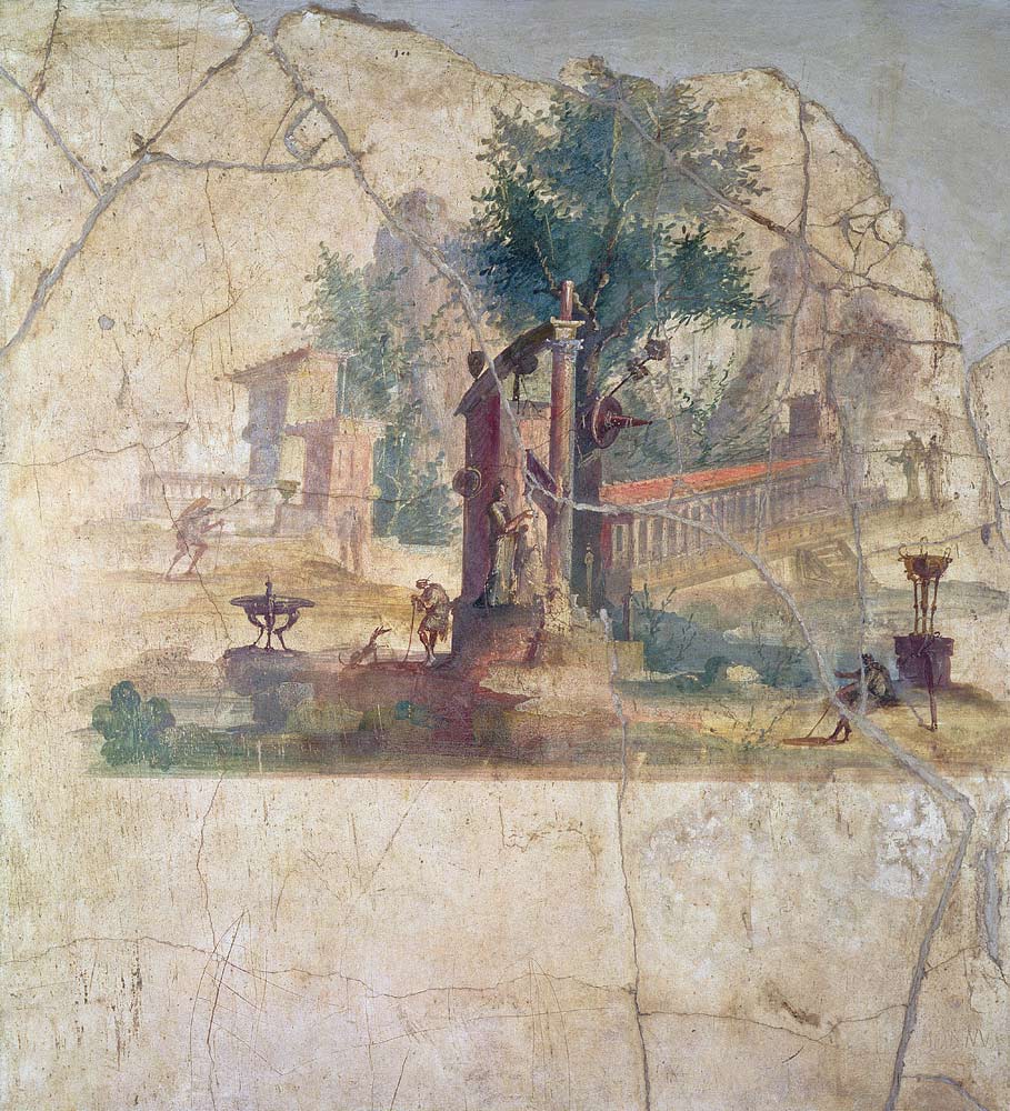 Sacro-idyllic Landscapefrom the Villa of Agrippa at Boscoreale from Anonymous
