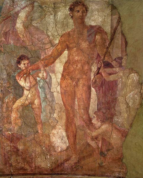 Theseus and the Minotaur Pompeii from Anonymous