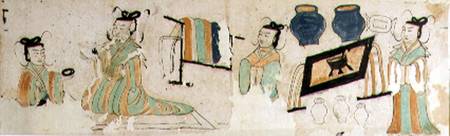 Ast.ii.1.02 + 03 Scenes of happiness in the future lives of the deceased, Astana from Anonymous
