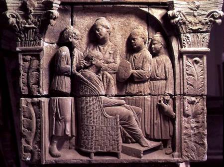 Bas relief of a hairdresserRoman from Anonymous