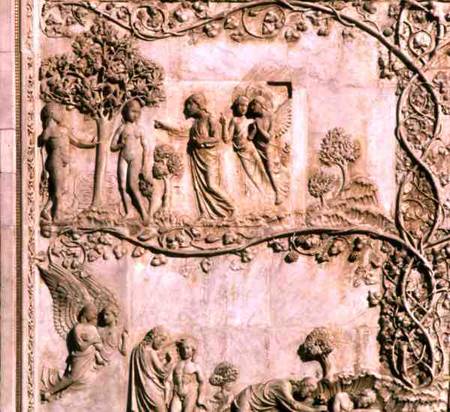 Bas-relief panel depicting scenes from Genesisfrom the lower facade from Anonymous