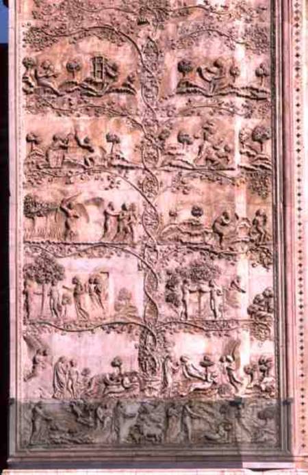 Bas-relief panel depicting scenes from Genesisfrom the lower cathedral facade from Anonymous