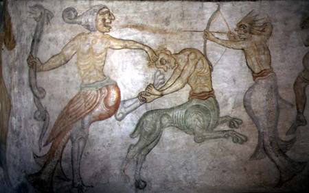 A Battle Between Satyrs and Other Mythological Creatures from Anonymous