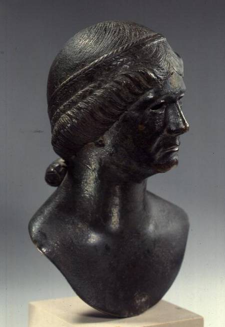 Bronze head of a woman, sometimes identified as Marciana,Roman from Anonymous