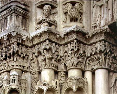 Capital frieze depicting Scenes from the Passion, from the south door of the Royal Portal,west facad from Anonymous