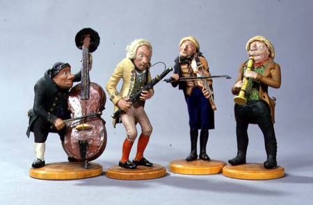 Caricature figurines of musiciansmade in Nuremberg from Anonymous