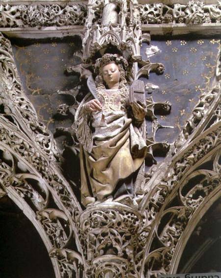 St. Ceciliastatue from the choir enclosure from Anonymous