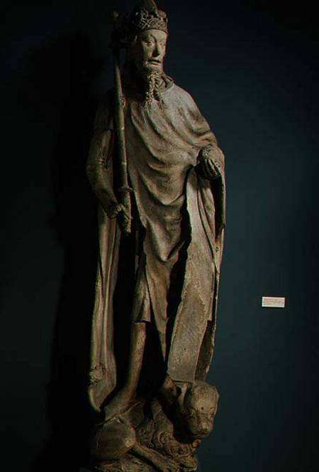 Charles IV Holy Roman Emperor (1316-78)sandstone figure formerly part of the exterior decoration of from Anonymous