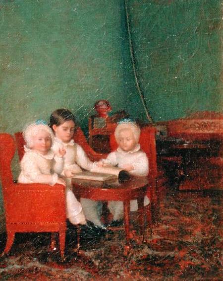 Children in an Interior from Anonymous