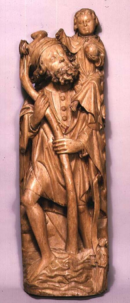 St. Christopher, sculpture,English from Anonymous