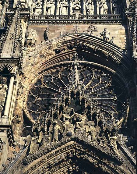 Coronation of the Virgin, west facade from Anonymous