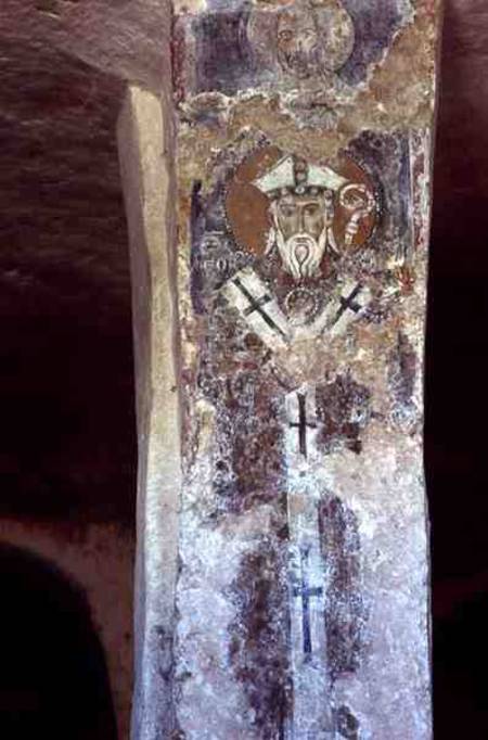 A Damaged Fresco of a Bishop from Anonymous