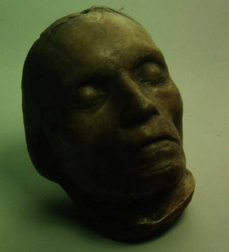 Death mask of Ludwig van Beethoven (1770-1827) from Anonymous