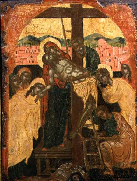 The Descent from the Cross (Deposition)Dalmatian icon from Anonymous