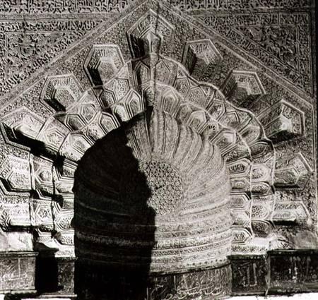 Detail of a keel arch on the Tomb of the Abbasid Khalifs from Anonymous