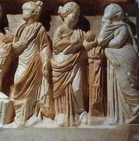 Detail from a sarcophagus from Anonymous