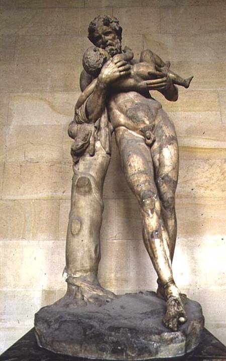 Dionysus as an infant and Silenus: sculpture from Anonymous