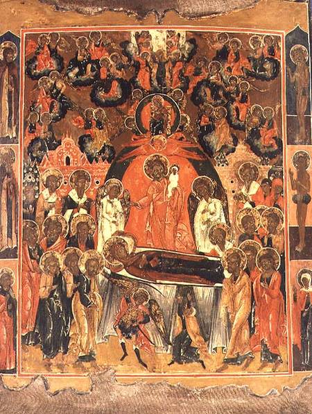 The Dormition and Assumption of the Mother of GodRussian icon from Moscow from Anonymous