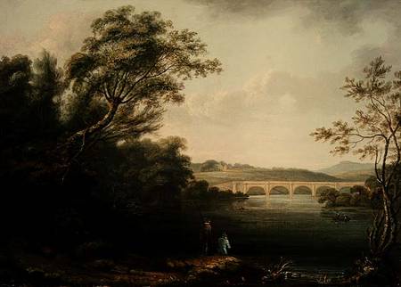 English Landscape with Fishermen from Anonymous