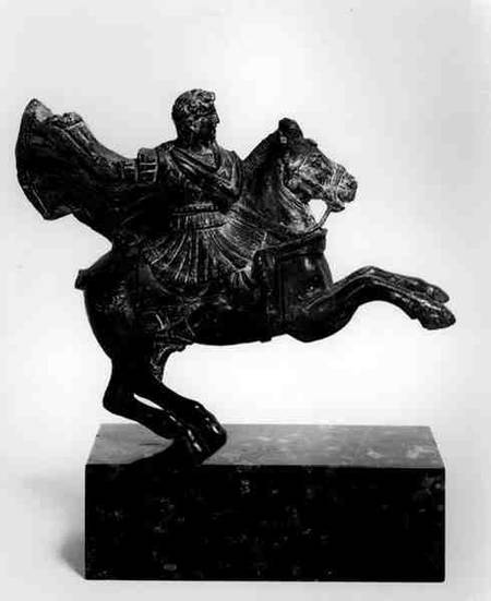 Equestrian statuette of Alexander the Great (356-323) from Anonymous