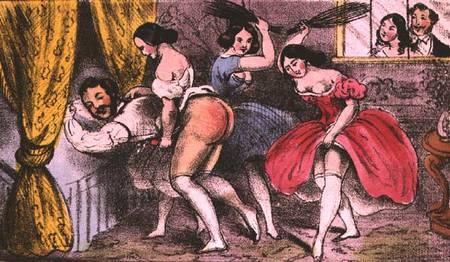Exhibition of Female Flagellants, published by William Dugdale from Anonymous