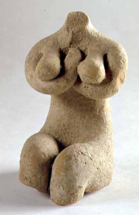 Female figurine in the Halaf stylefrom Mesopotamia or Northern Syria from Anonymous