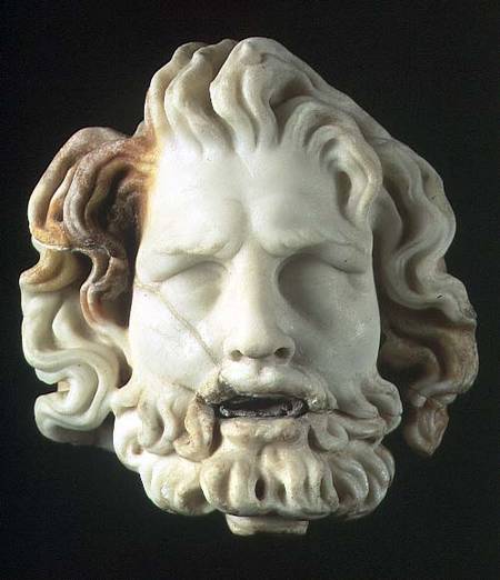Fountainhead in the form of the head of Oceanus Pompeii from Anonymous