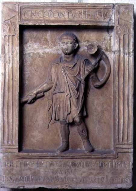 Funerary statue of a horn player from Anonymous