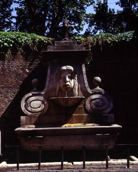 The garden on Via Giuliadetail of a fountain from Anonymous