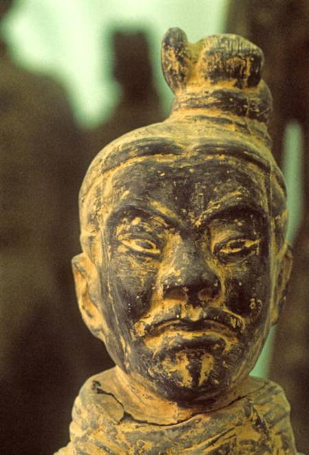Head of a Warrior of the Qin Dynastyfrom near Xi'an from Anonymous