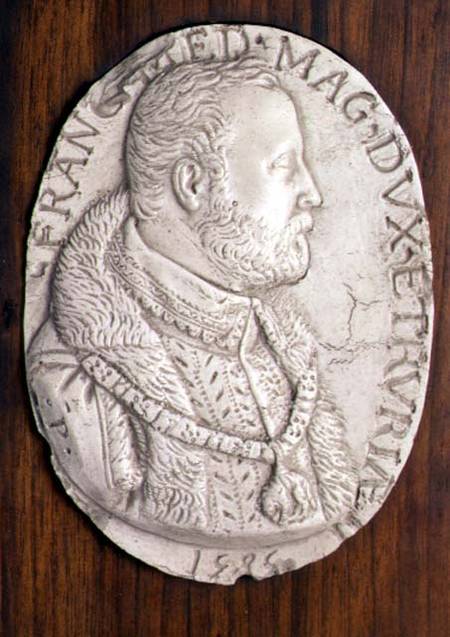 Medallion bearing the portrait of Francesco de' MediciDuke of Florence (1541-87) (who founded a Maio from Anonymous