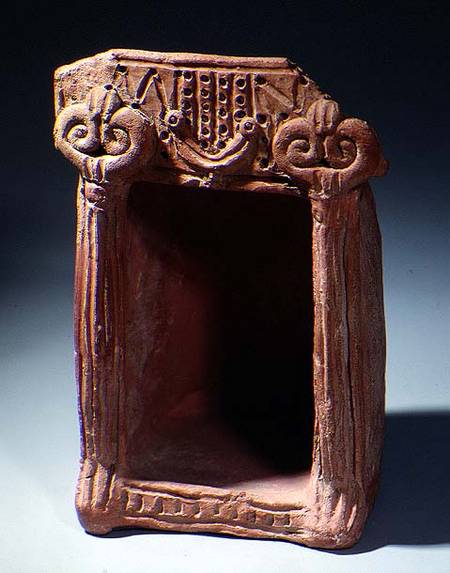 Model of a shrine with sacred columnsIron Age from Anonymous