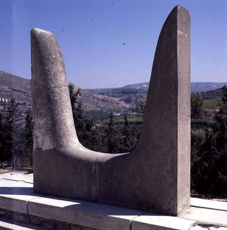 Modern reproduction of the Minoan symbolic Bulls' Horns from Anonymous